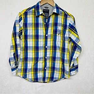 Boys Nautica brand button up size medium 10/12